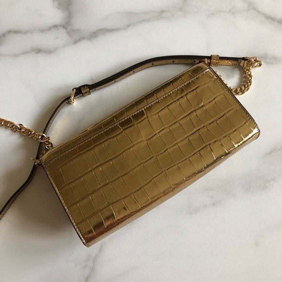 Michael Kors Karla Embossed Leather Wallet Clutch - Picture 6 of 8